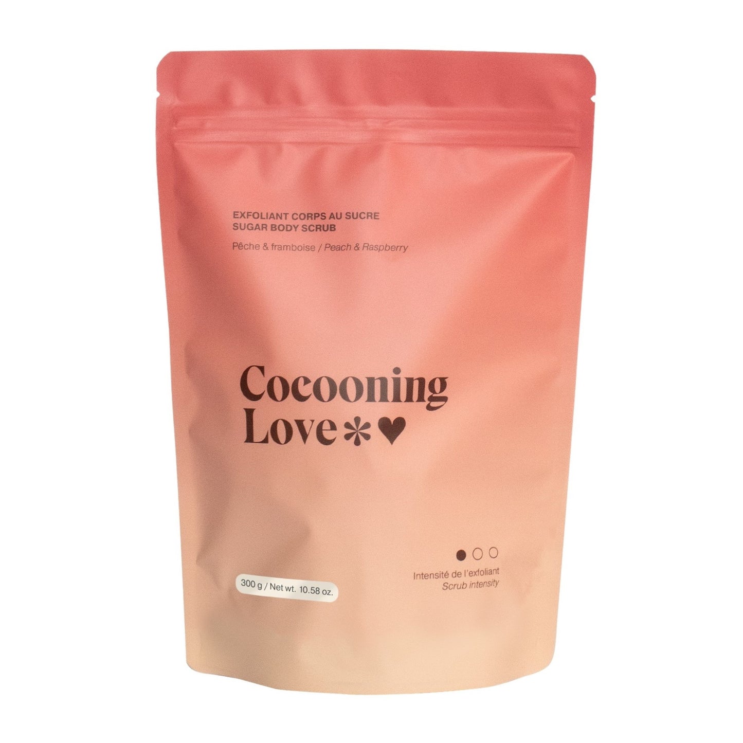 Exfoliant pour le corps - pêche et framboise