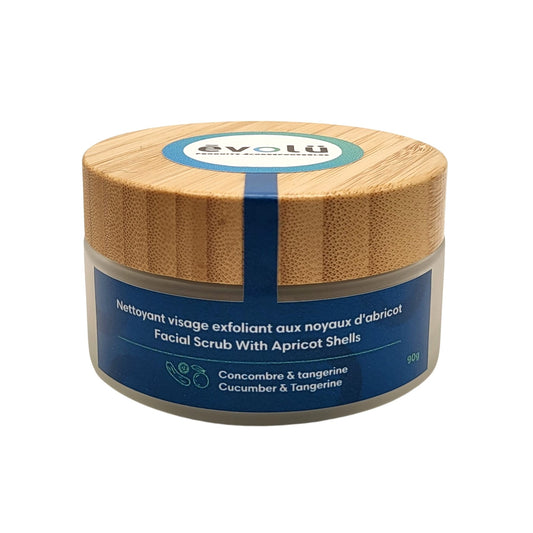 Nettoyant facial exfoliant aux noyaux d'abricot