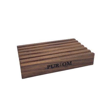 Porte savon ou Shampooing Pur OM en noyer