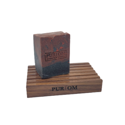 Porte savon ou Shampooing Pur OM en noyer