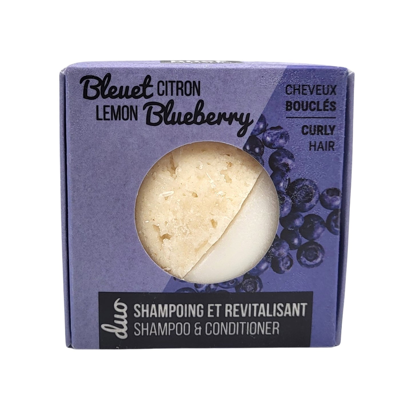 Duo shampoing-revitalisant en barre - cheveux normaux et bouclés