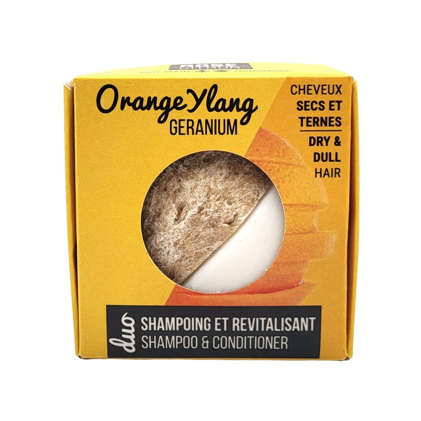 Duo Shampoing-revitalisant en barre - cheveux ternes et secs