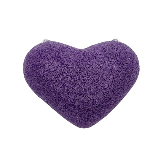 Éponge Konjac - Forme de coeur