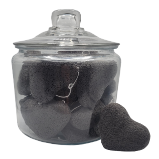 Éponge Konjac - Forme de coeur