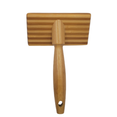 Brosse à chien en bambou