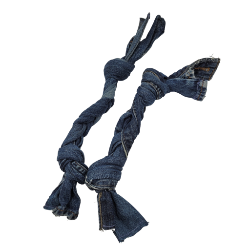 Jouet pour chien en jeans