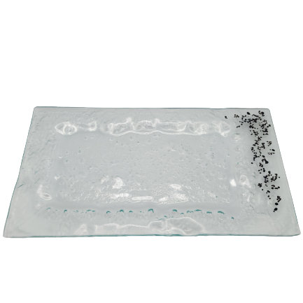 Plateau de présentation "Picots" en verre revalorisé