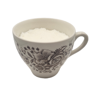 Cake vaisselle dans une tasse revalorisée - Agrumes