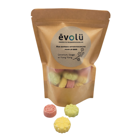 Mini bombes de bain florales