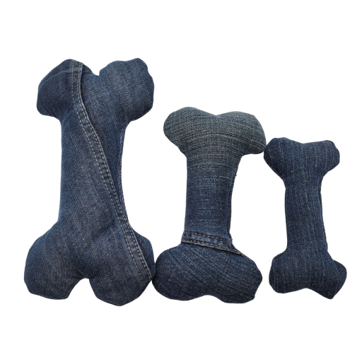 Jouet pour chien en jeans