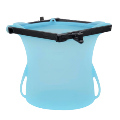Sac en silicone avec barre rigide et clip