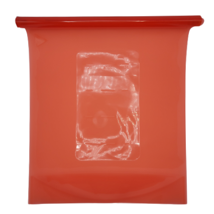 Sac en silicone avec barre de fermeture