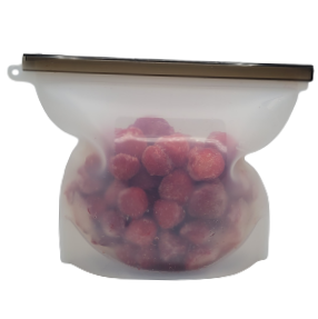 Sac en silicone avec barre de fermeture