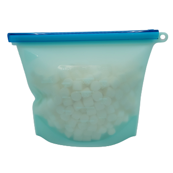 Sac en silicone avec barre de fermeture