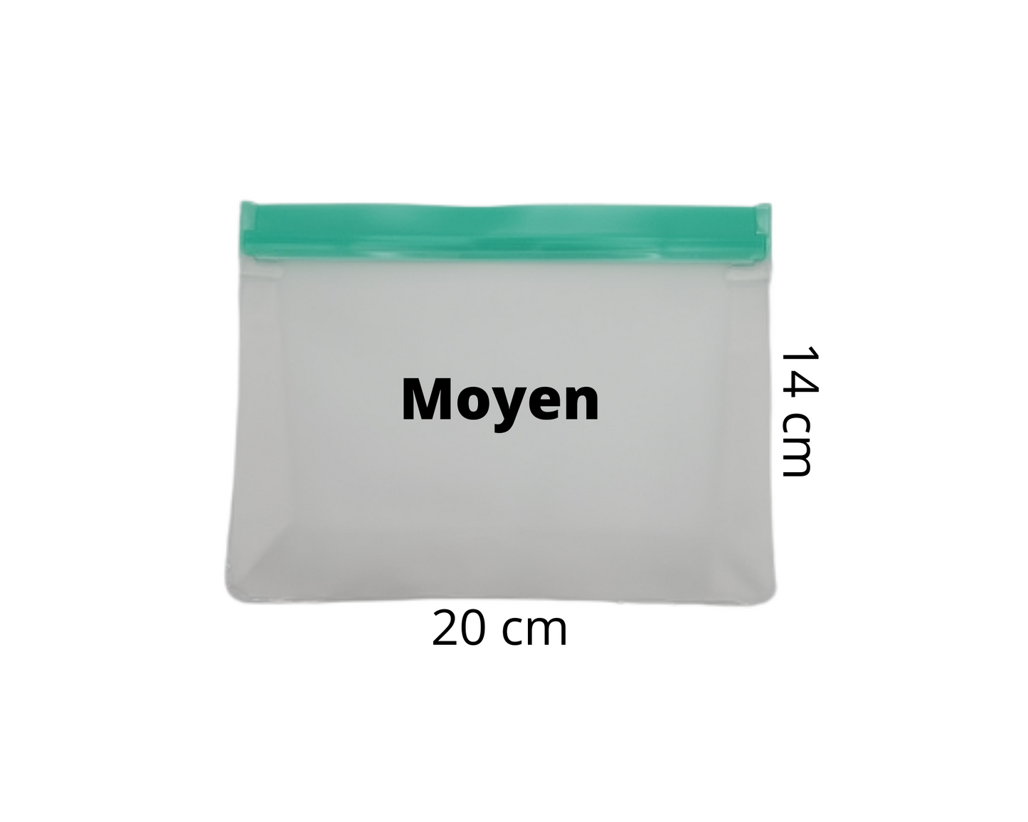 Sac en silicone mince au fond large