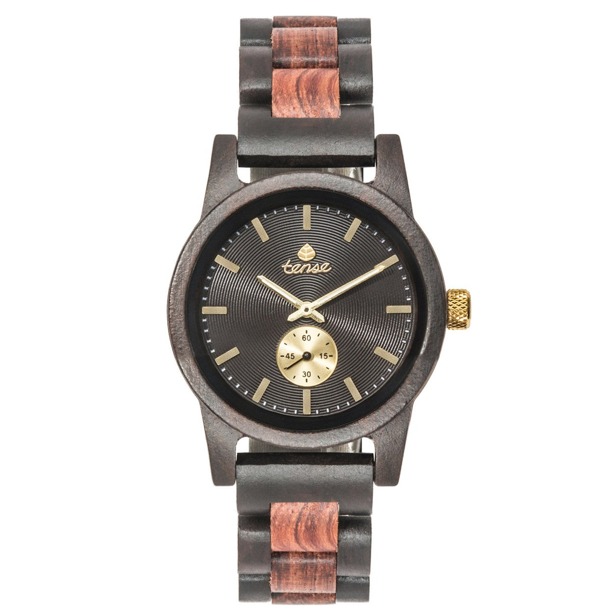 Montre en bois revalorisé unisexe - Hampton Leadwood