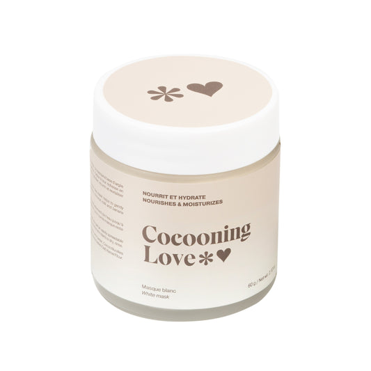 Masque blanc nourrissant et hydratant pour visage ou cheveux
