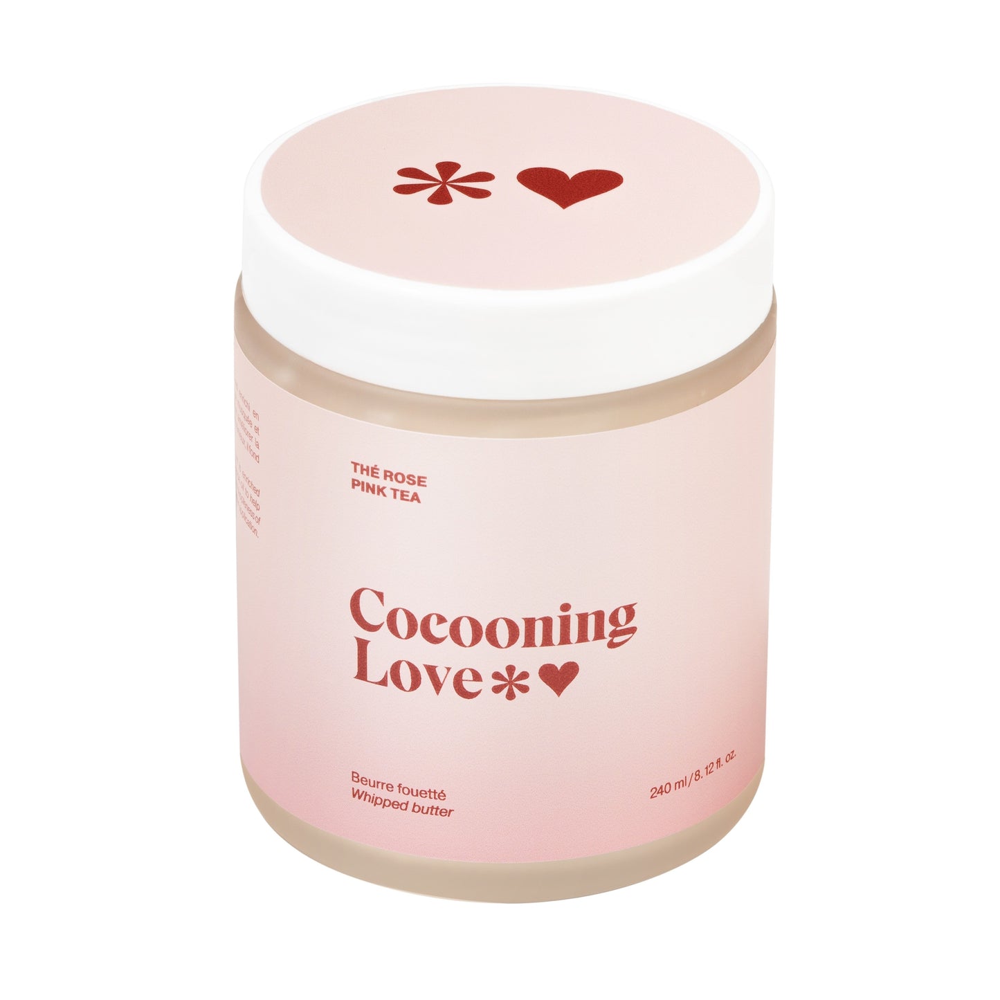 Beurre fouetté corporel Thé rose