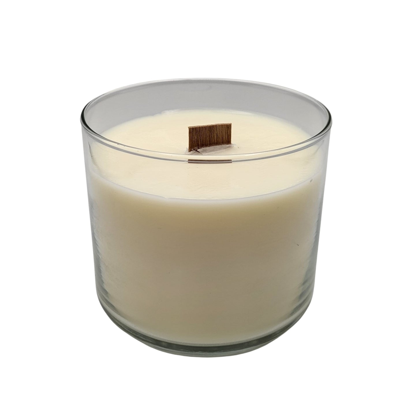 Chandelle tilleul et magnolia - mèche en bois