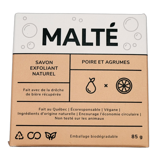 Savon exfoliant Poire et agrumes