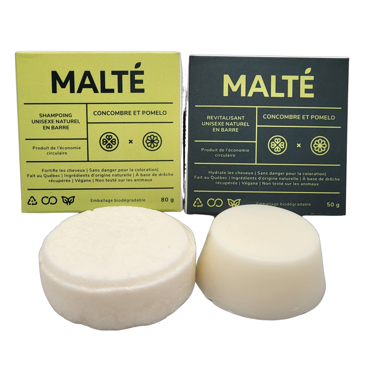 Shampoing en barre - Concombre et pomelo