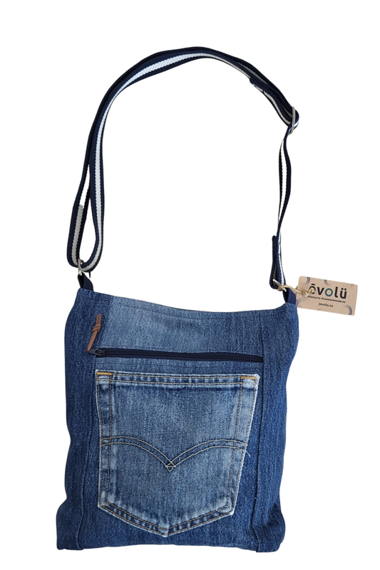 Sacoche en jeans revalorisé