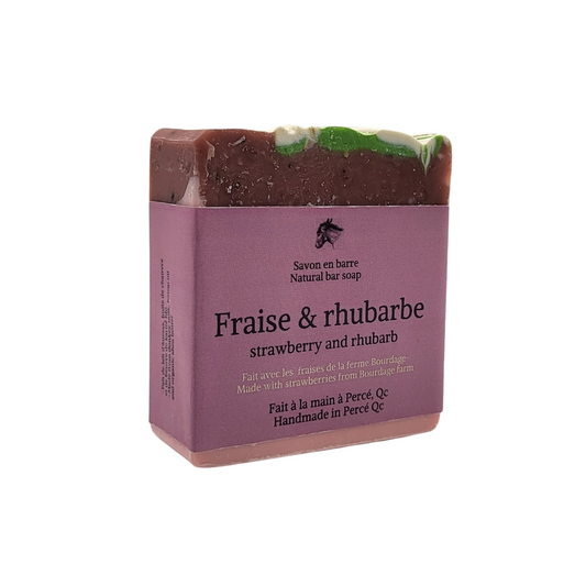 Savon fraise et rhubarbe