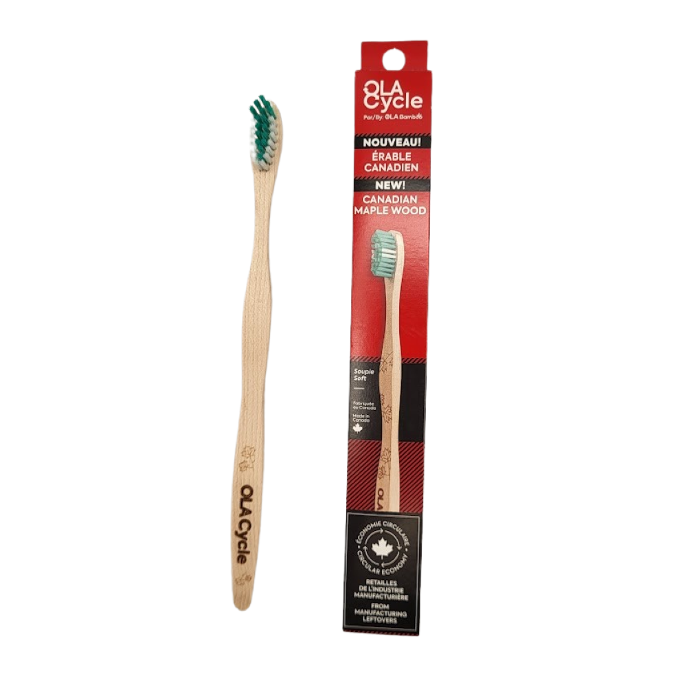 Brosse à dents en bambou ou érable pour adulte - Souple