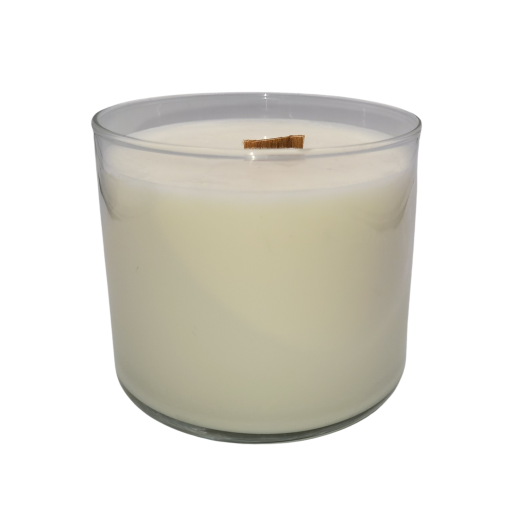 Chandelle Smoothie tropical- mèche en bois crépitante