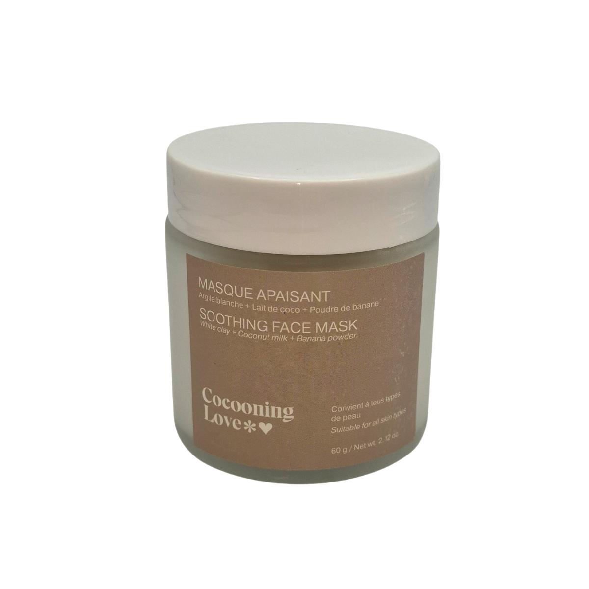 Masque blanc nourrissant et hydratant pour visage ou cheveux