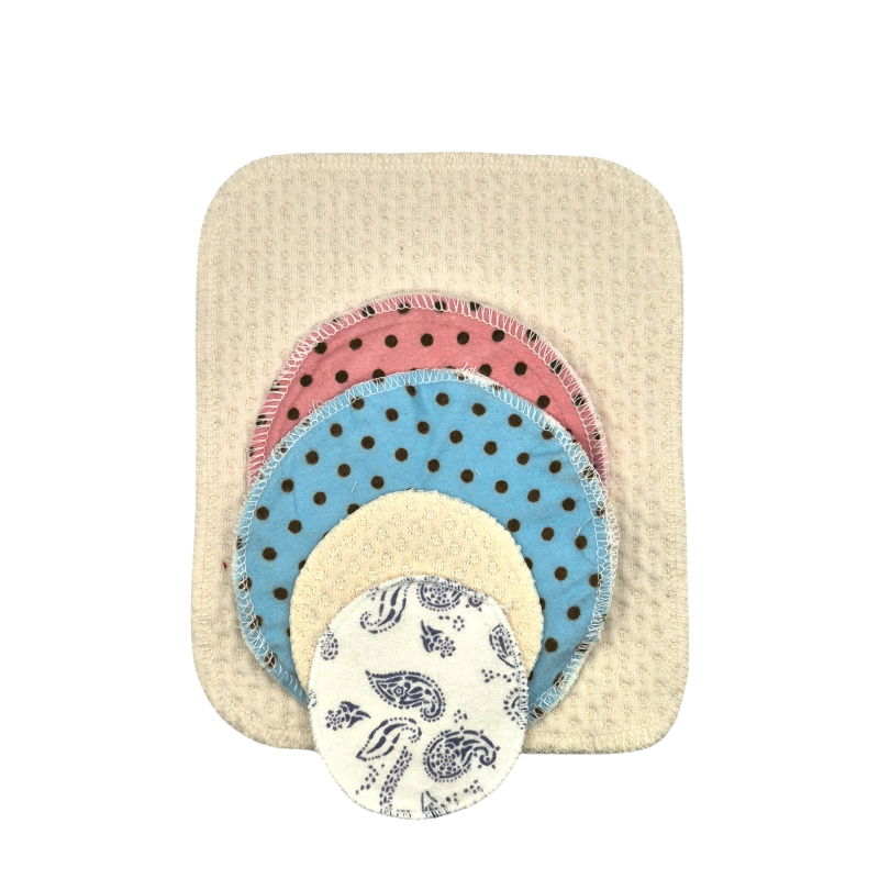 Tampon et serviette démaquillant fait au Québec