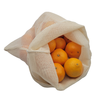 Sac en filet de coton bio pour fruits et légumes