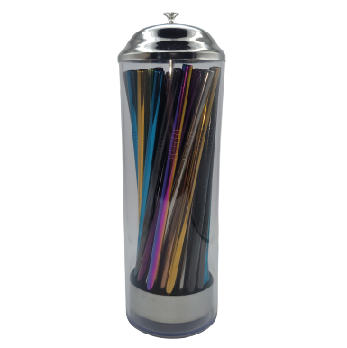 Paille en acier inoxydable