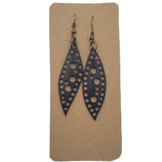Boucles d'oreilles de chambre à air de vélo