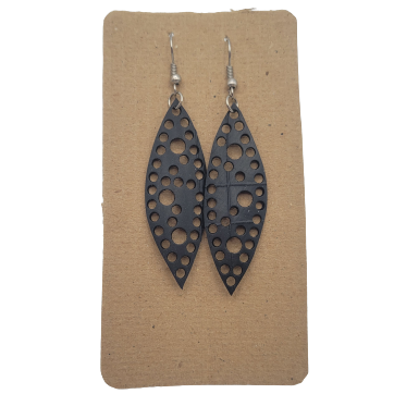 Boucles d'oreilles de chambre à air de vélo