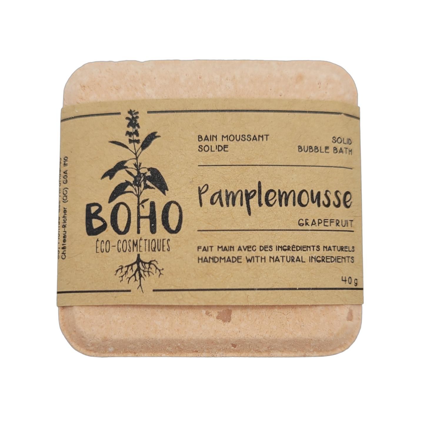 Barre à bain moussant solide