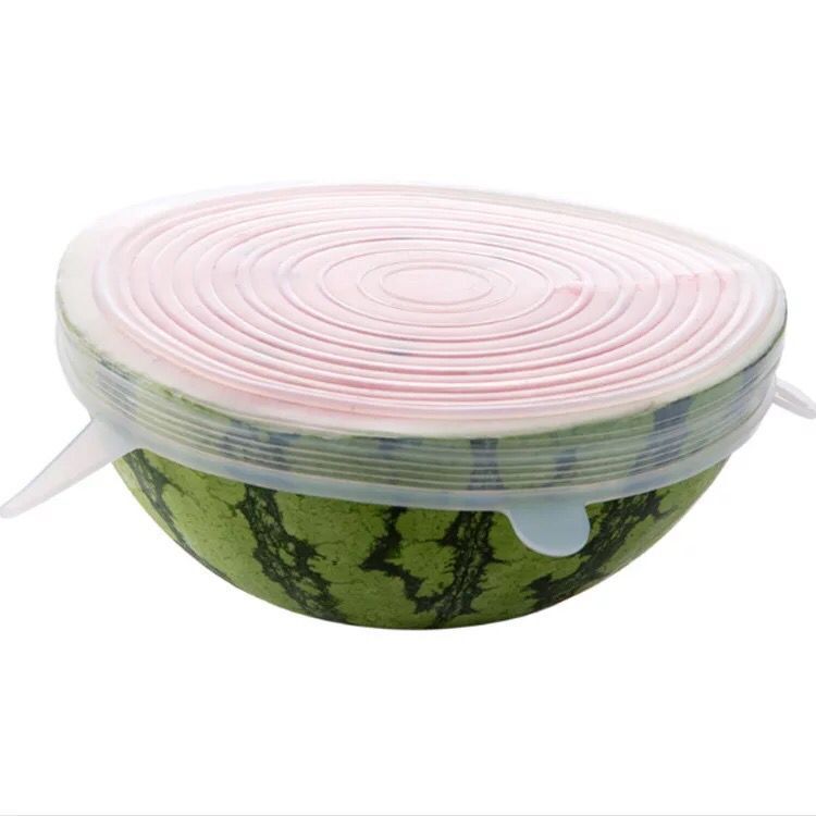 Couvercles en silicone ronds - paquet de 6