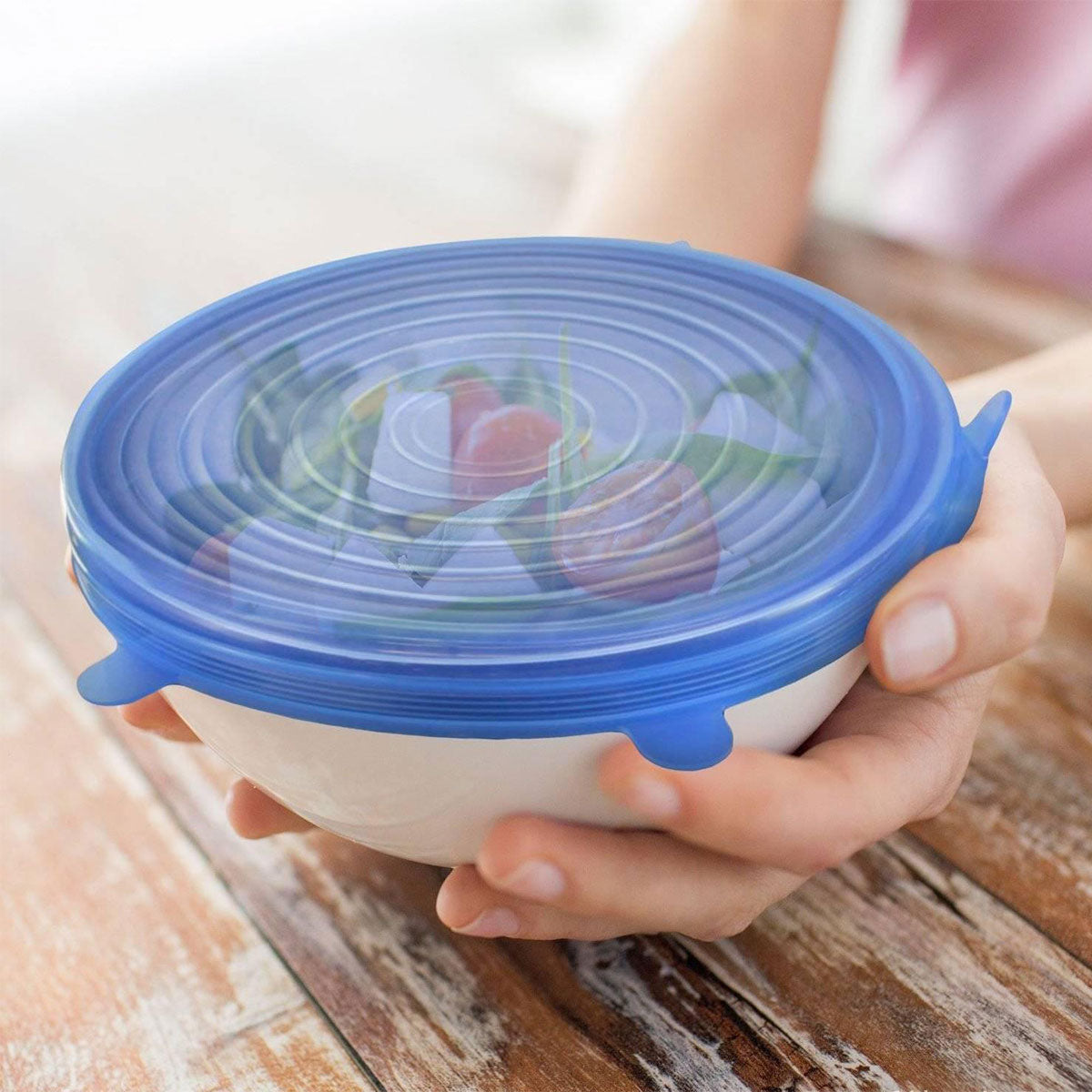 Couvercles en silicone ronds - paquet de 6