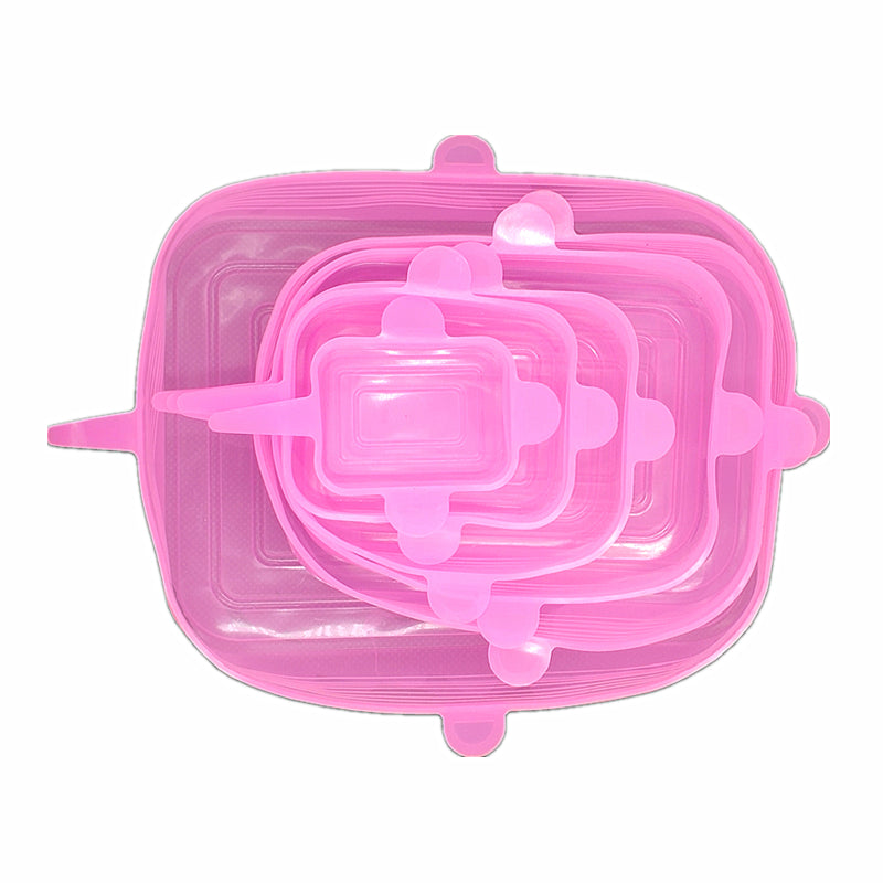 Couvercles en silicone rectangulaire - paquet de 6