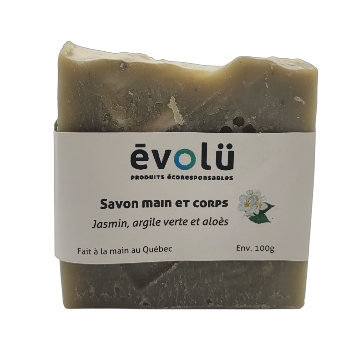 Savon Jasmin, argile verte et aloès