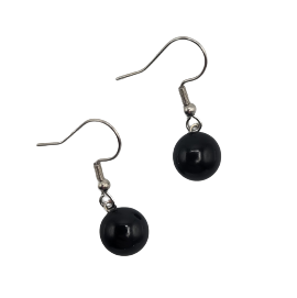 Boucles d'oreilles pendantes en verre