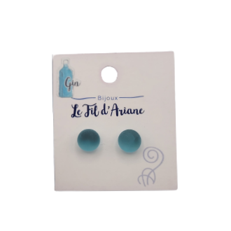 Boucles d'oreilles Puce en verre