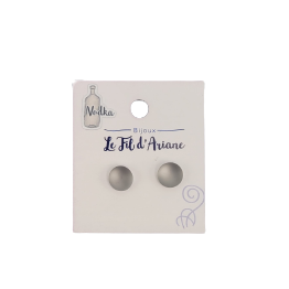 Boucles d'oreilles Puce en verre