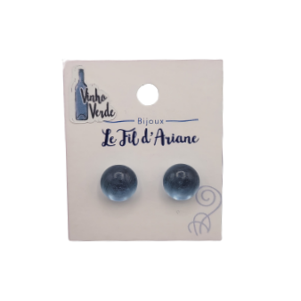 Boucles d'oreilles Puce en verre