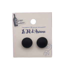 Boucles d'oreilles Puce en verre