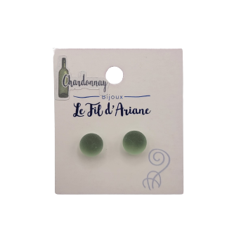 Boucles d'oreilles Puce en verre