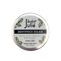 Dentifrice solide menthe verte