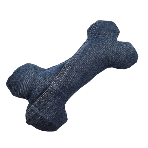 Jouet pour chien en jeans