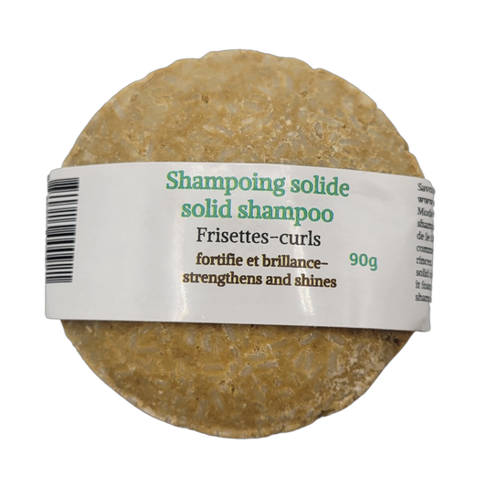 Shampoing en barre végane frisettes