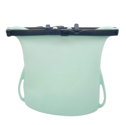 Sac en silicone avec barre rigide et clip